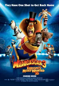 دانلود انیمیشن ماداگاسکار 3 تحت تعقیب ترین ها در اروپا Madagascar 3 2012